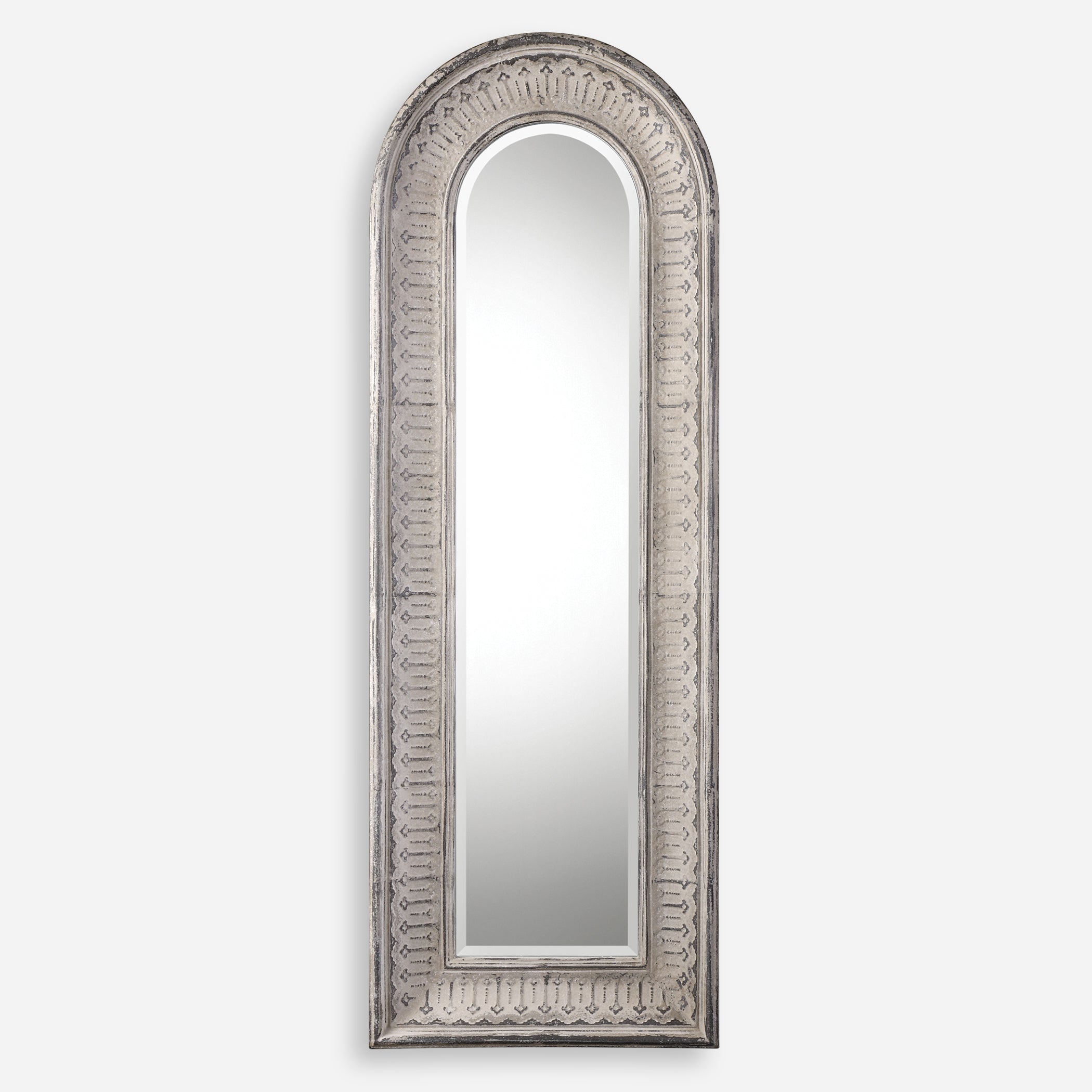 Uttermost Argenton Aged Gray Arch Mirror Aged Gray Arch Mirror Uttermost   