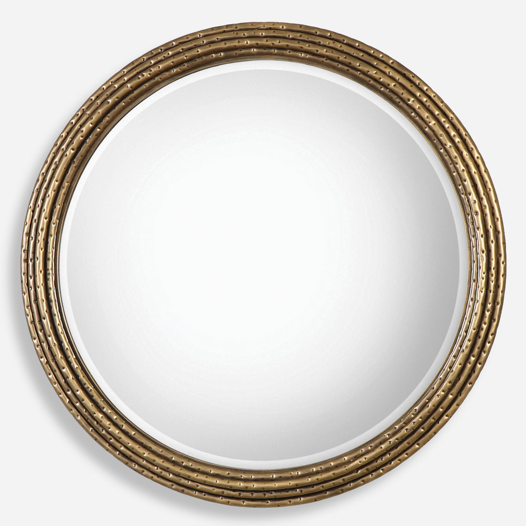 Uttermost Spera Round Gold Mirror Mirrors Uttermost   