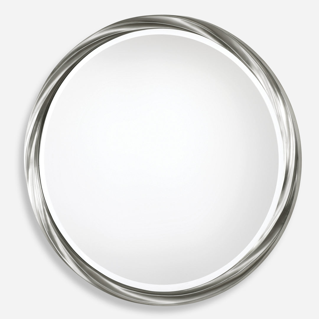 Uttermost Orion Silver Round Mirror Mirrors Uttermost   