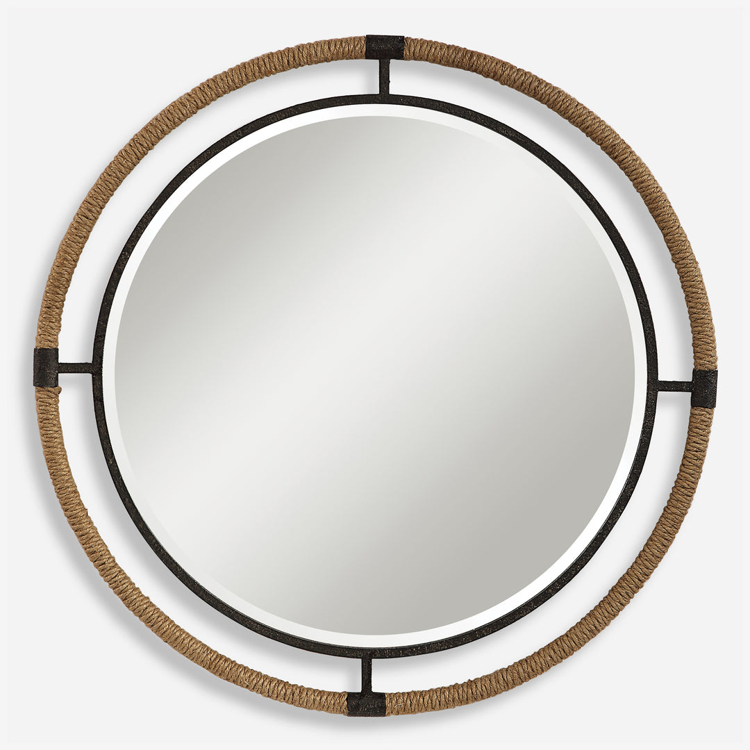 Uttermost Melville Coastal Round Mirror Mirrors Uttermost   