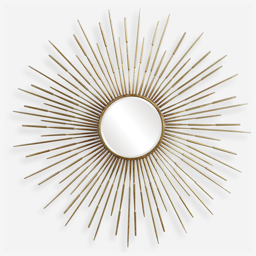 Uttermost Golden Starburst Mirror Mirrors Uttermost   