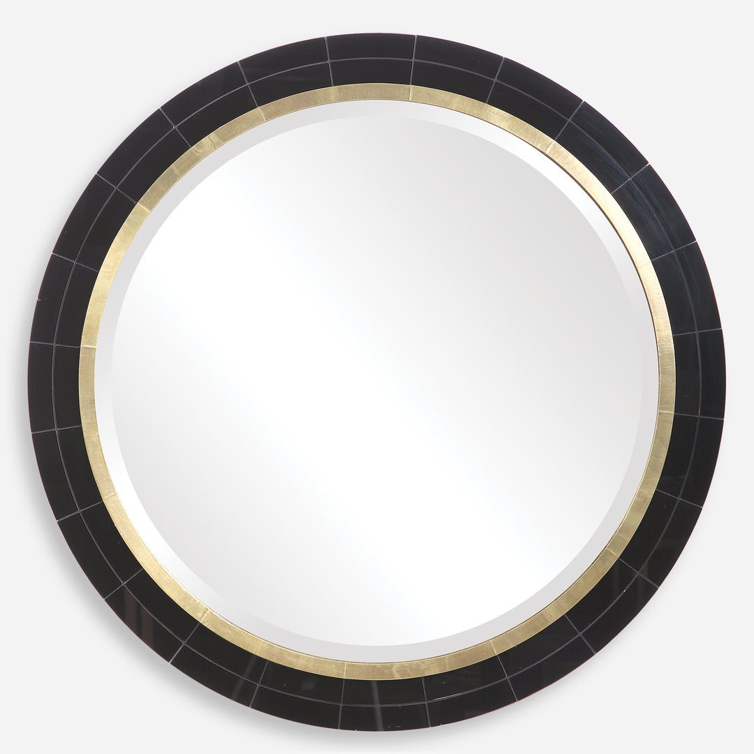 Uttermost Nayla Tiled Round Mirror Mirrors Uttermost   