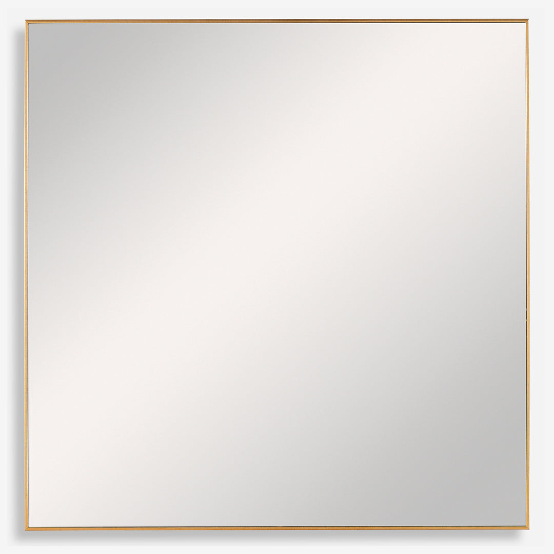 Uttermost Alexo Modern Gold Square Mirror Mirrors Uttermost   