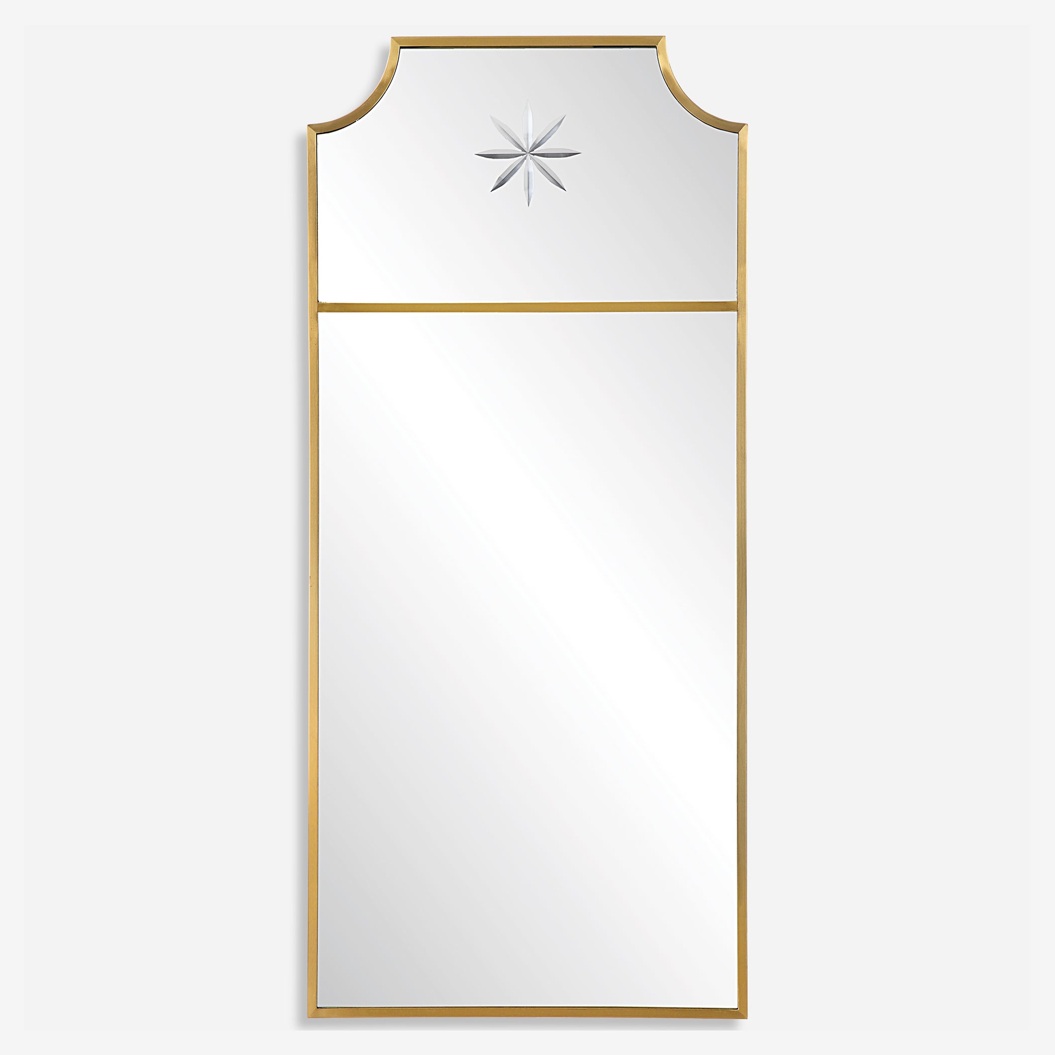 Uttermost Caddington Tall Brass Mirror Tall Brass Mirror Uttermost   