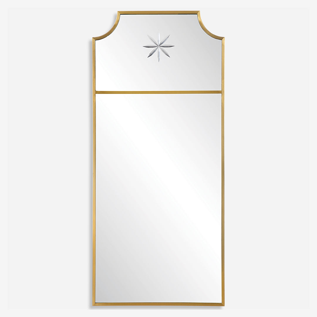 Uttermost Caddington Tall Brass Mirror Mirrors Uttermost   