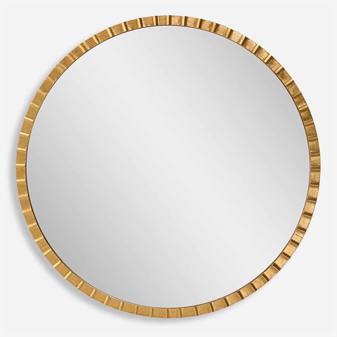 Uttermost Dandridge Gold Round Mirror Mirrors Uttermost   