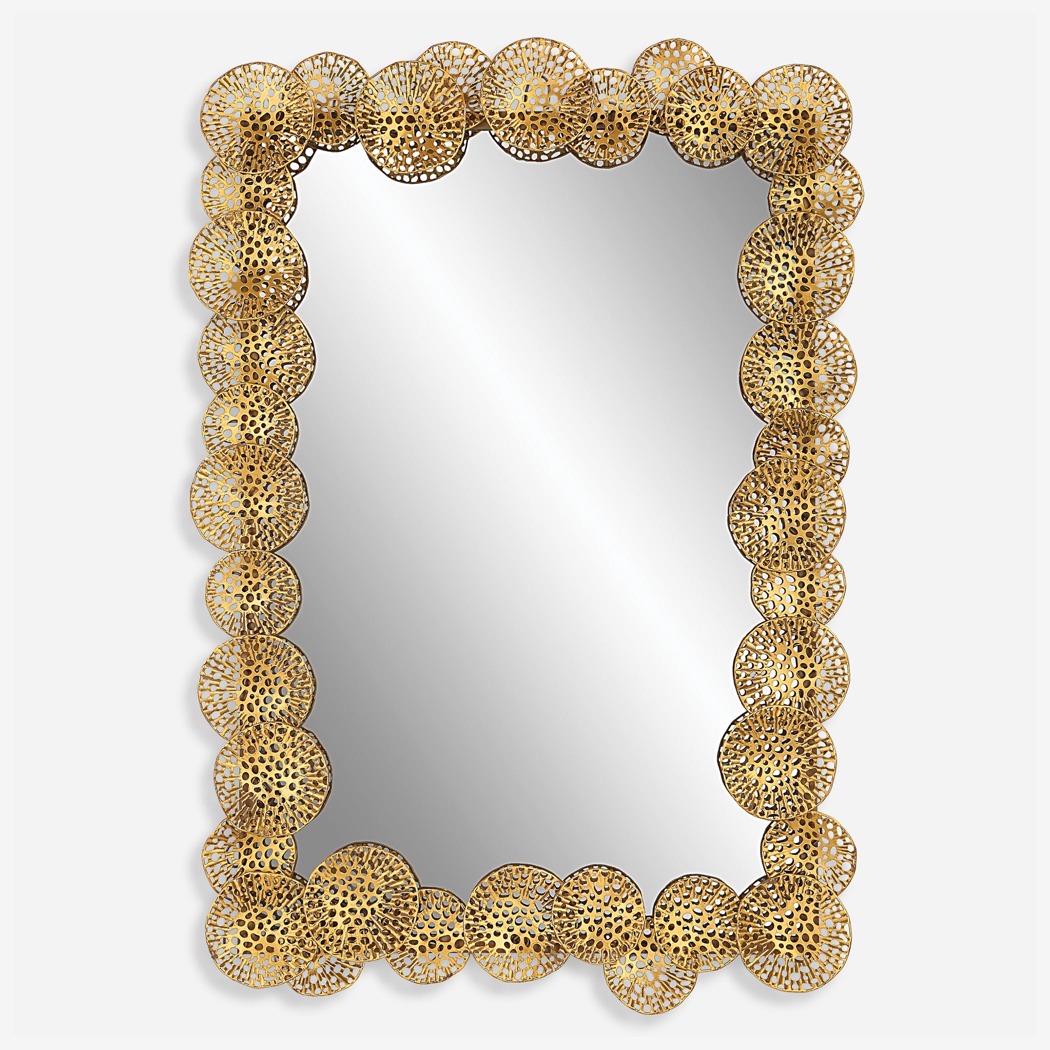 Uttermost Ripley Gold Lotus Mirror Gold Lotus Mirror Uttermost   