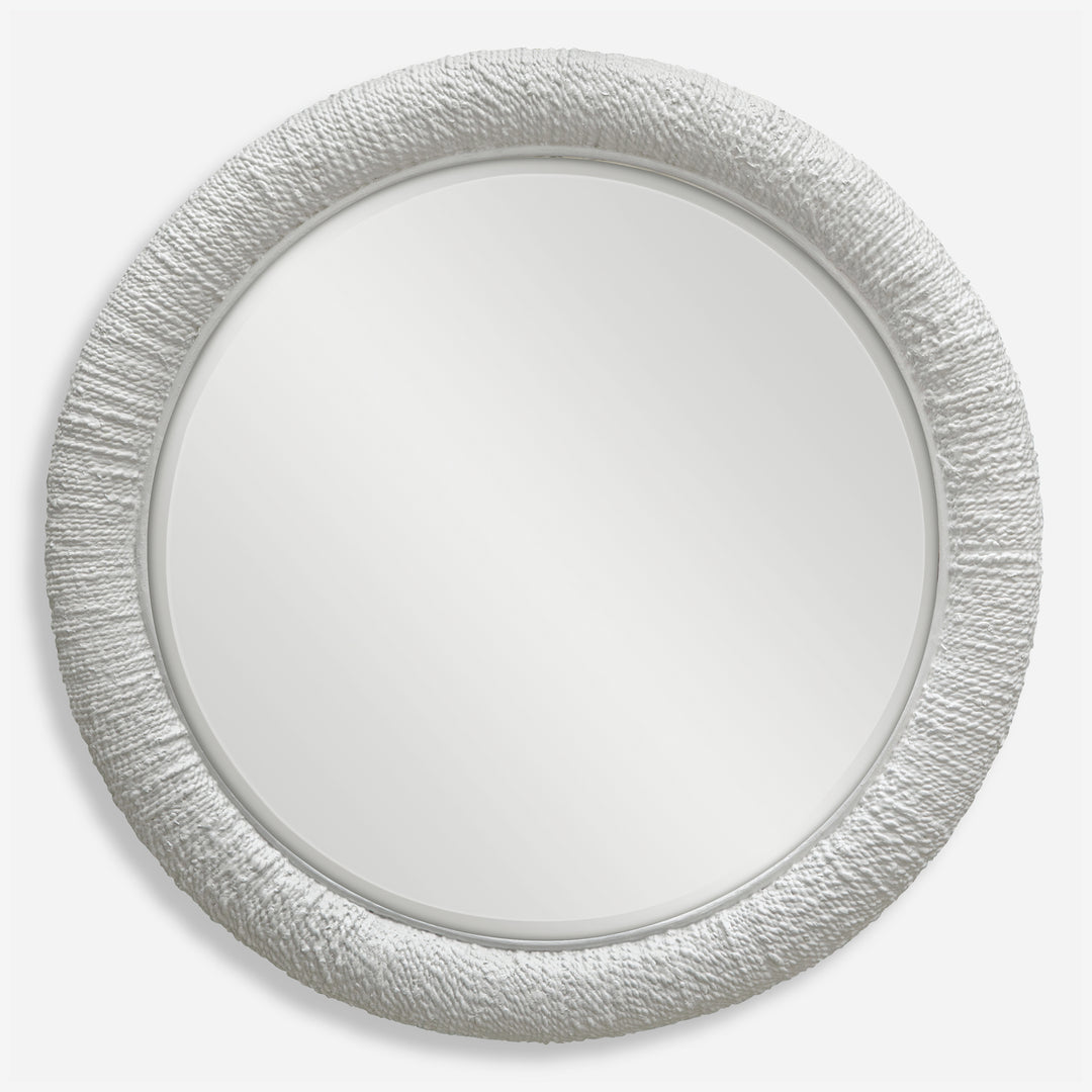 Uttermost Mariner White Round Mirror Mirrors Uttermost   