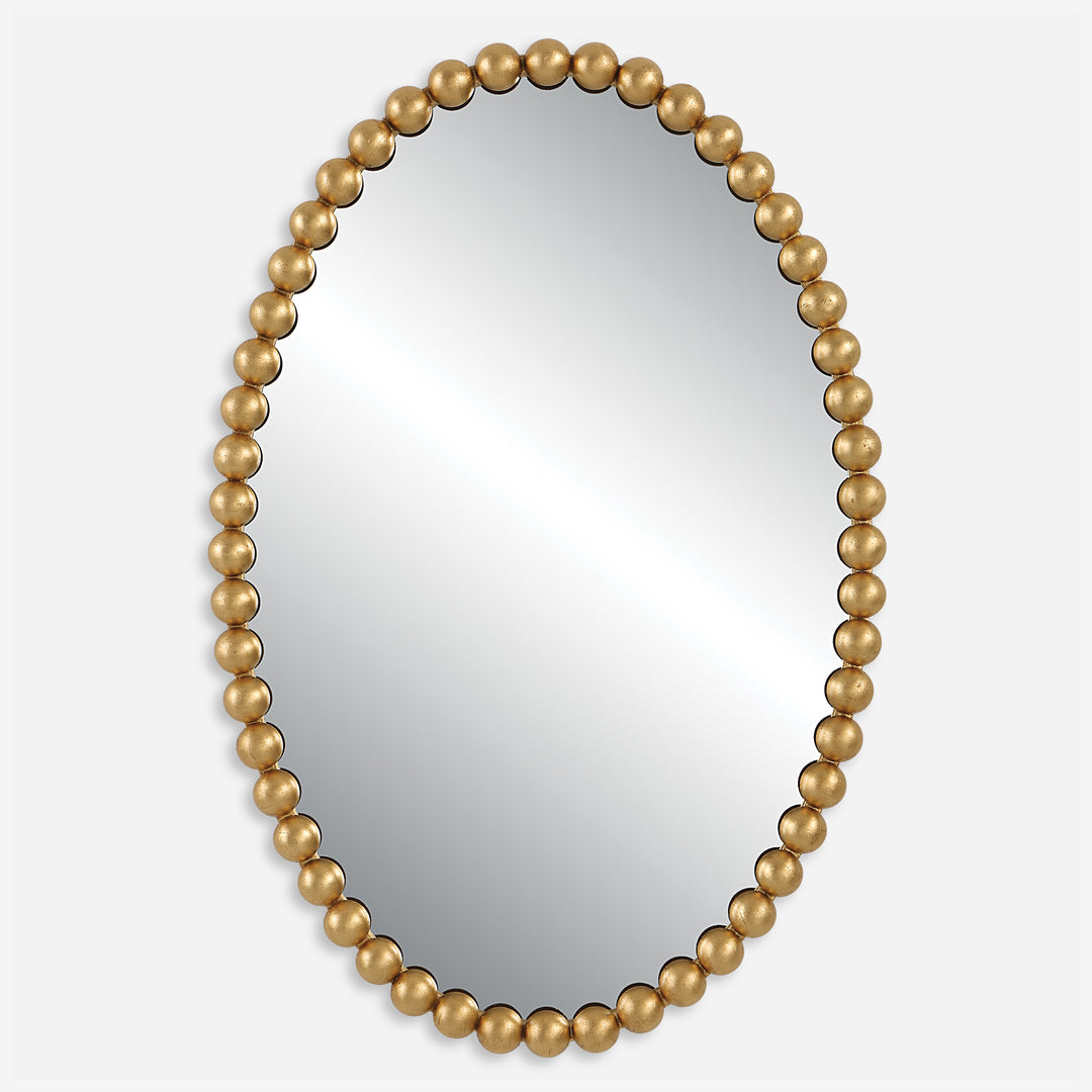 Uttermost Serna Gold Oval Mirror Mirrors Uttermost   