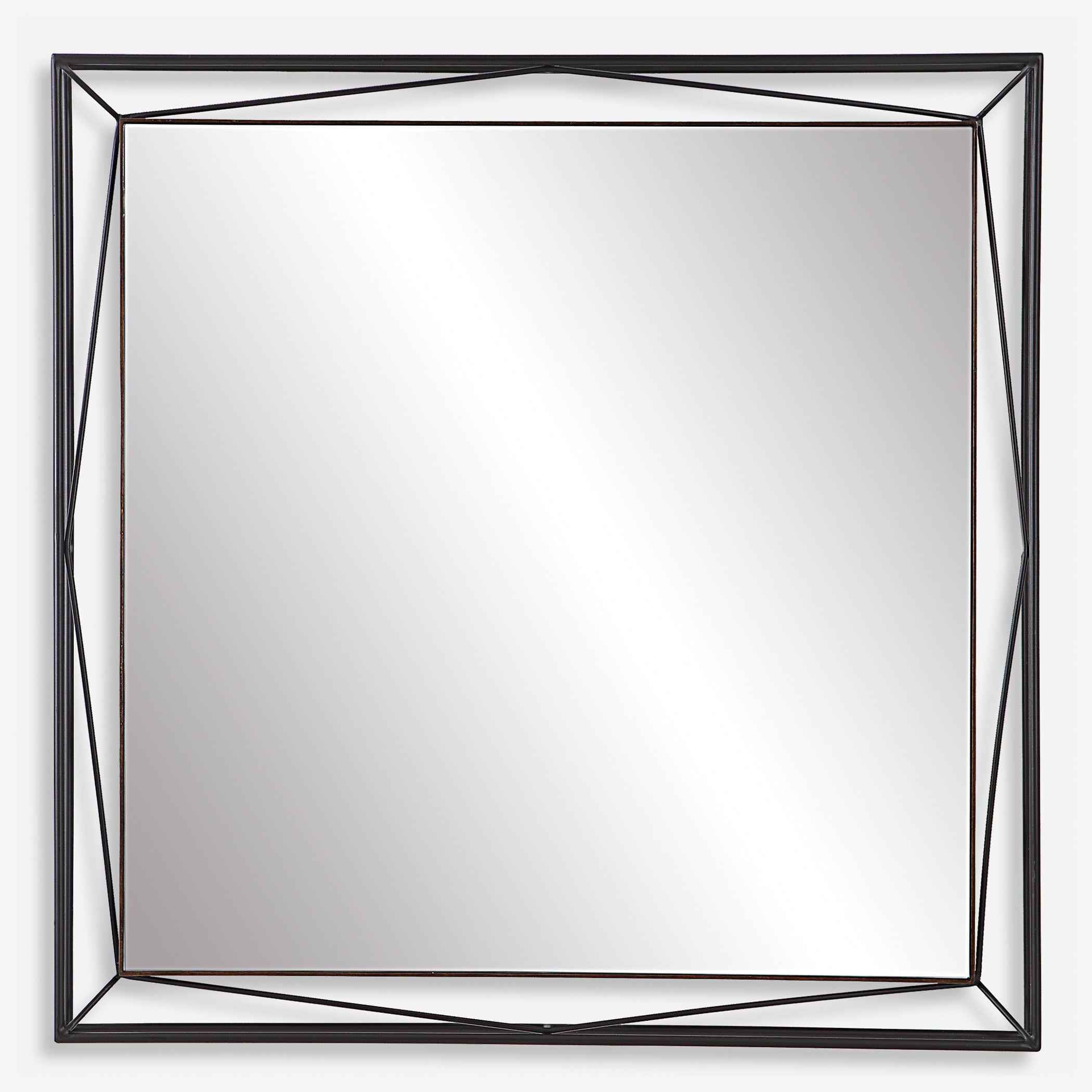 Uttermost Entangled Modern Square Mirror Modern Square Mirror Uttermost   