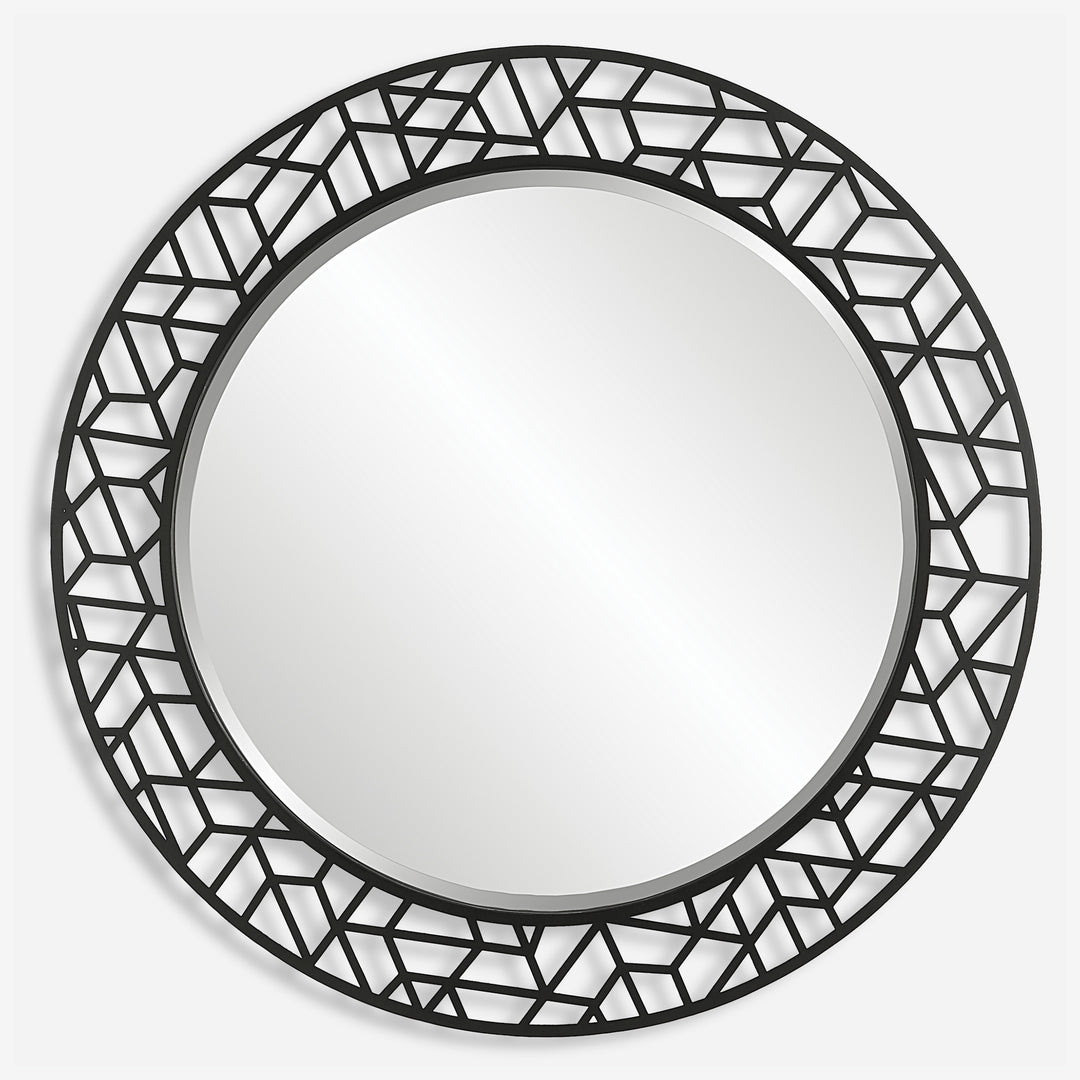 Uttermost Mosaic Round Mirror Mirrors Uttermost   