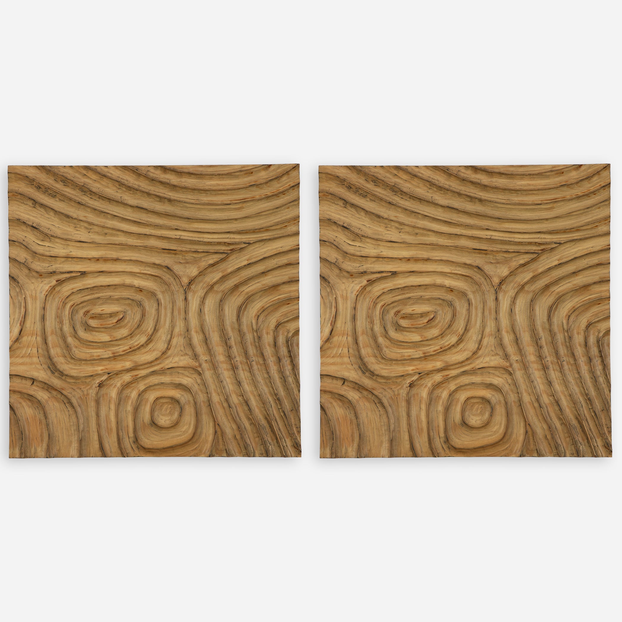 Uttermost Channels Carved Wood Wall Décor