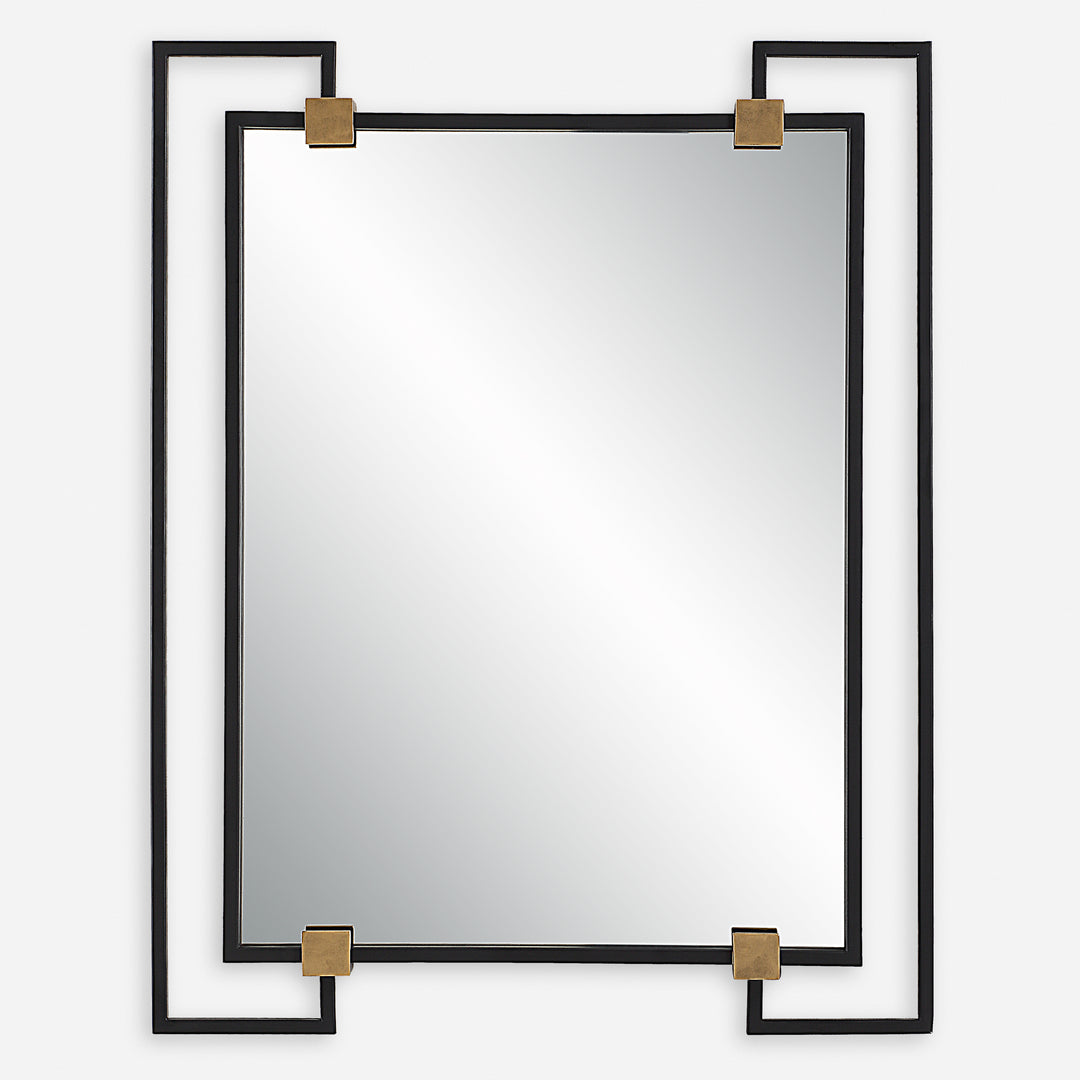 Uttermost Ivey Rectangle Industrial Mirror Mirrors Uttermost   