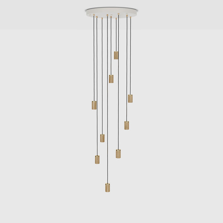 Tala Large Canopy Nine Pendant - No Bulb - Model CP-WHT-LRG-02-US
