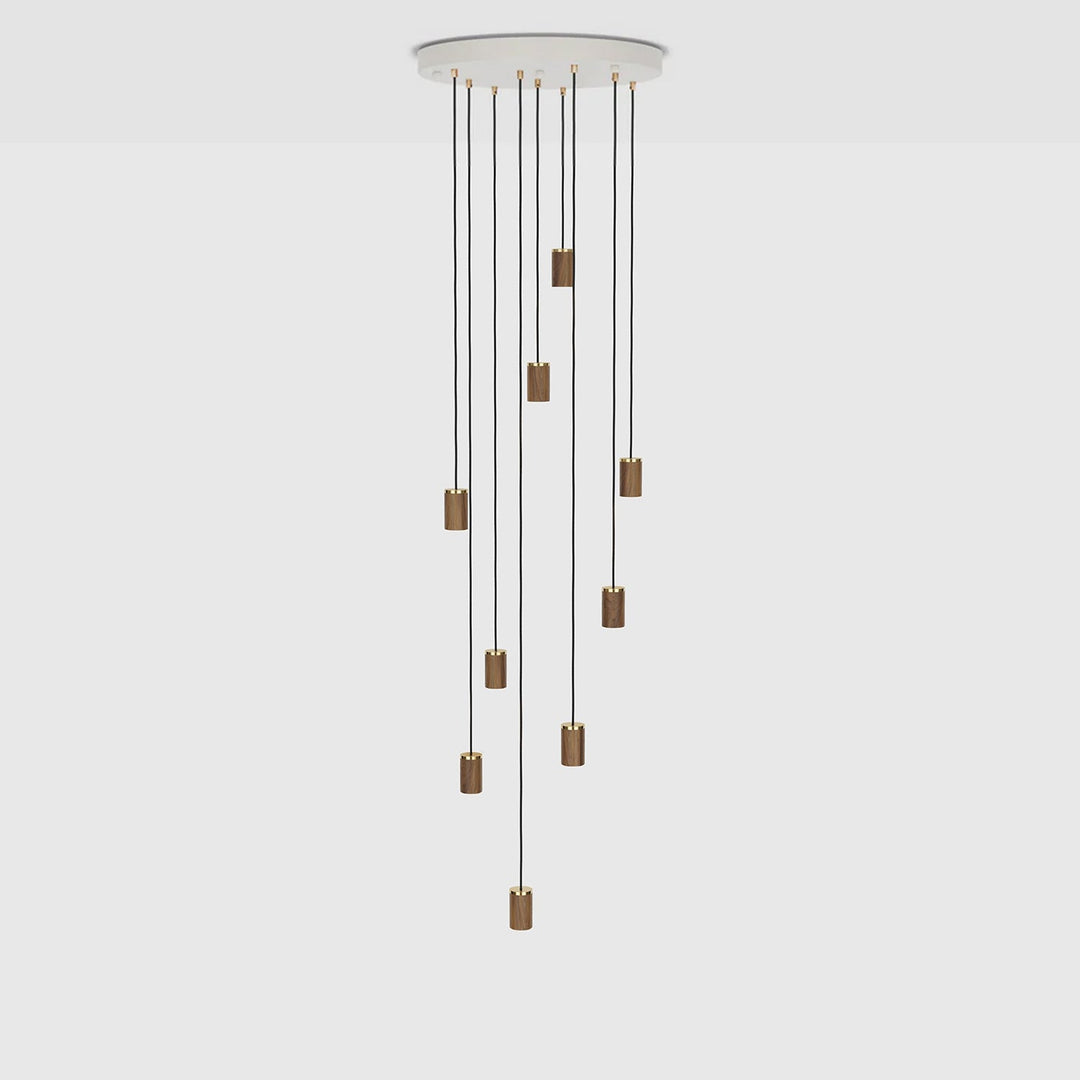 Tala Large Canopy Nine Pendant - No Bulb - Model CP-WHT-LRG-02-US