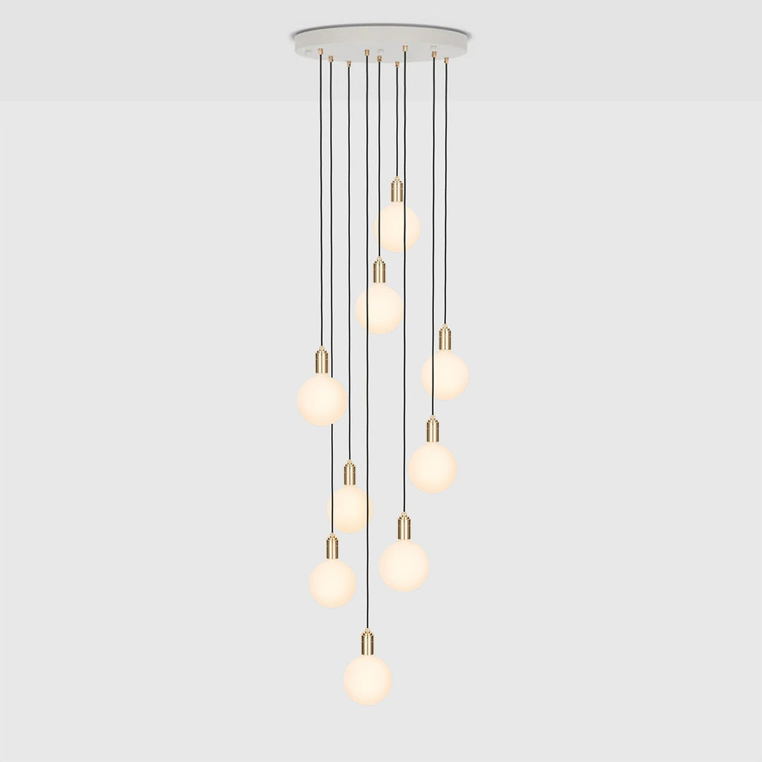 Tala Large Canopy Nine Pendant - Sphere G150 - Model CP-WHT-SET-NON-01-US