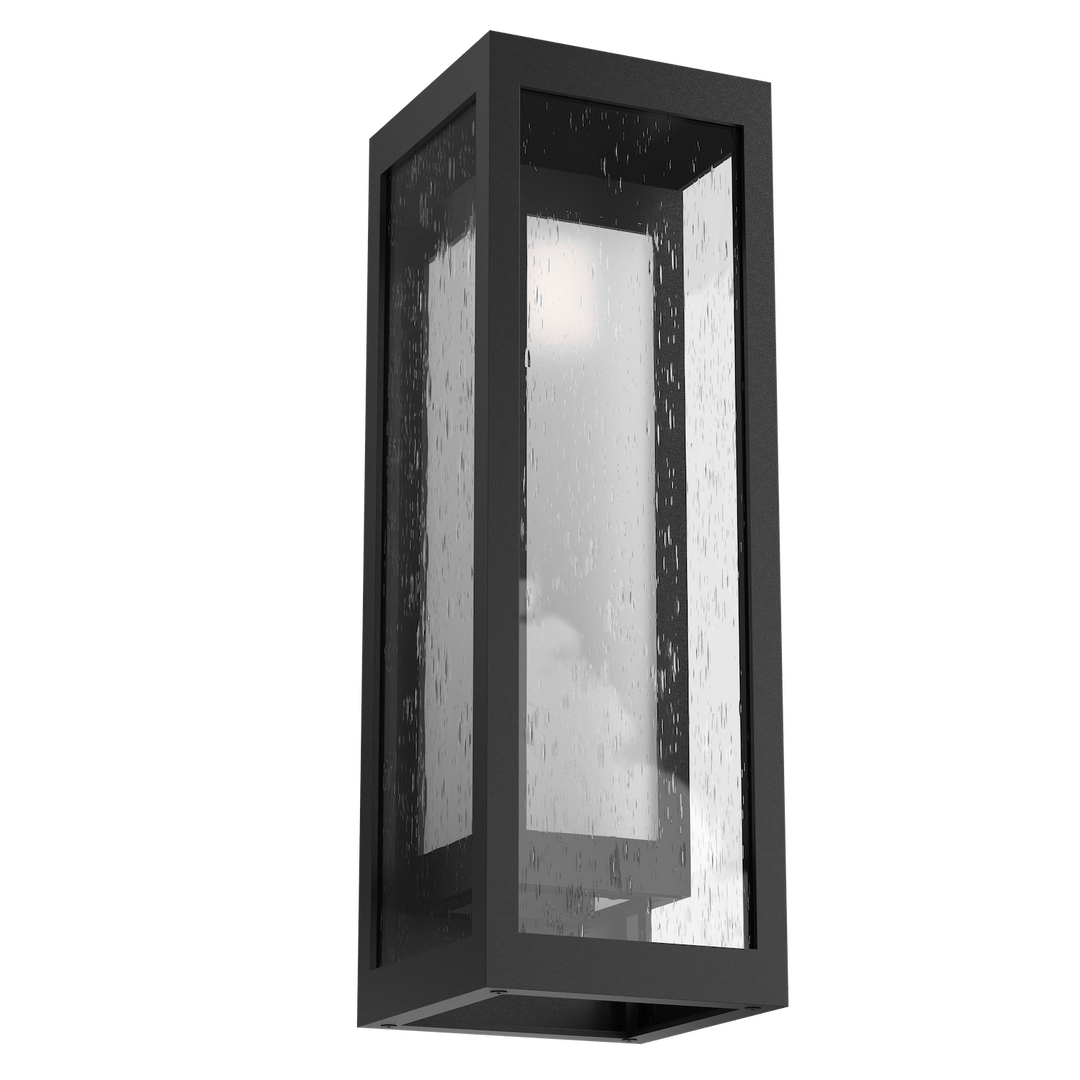 Hammerton Studio Double Box Outdoor Box Sconce Outdoor Wall Lights Hammerton Studio Textured Black (Outdoor) Frosted Glass