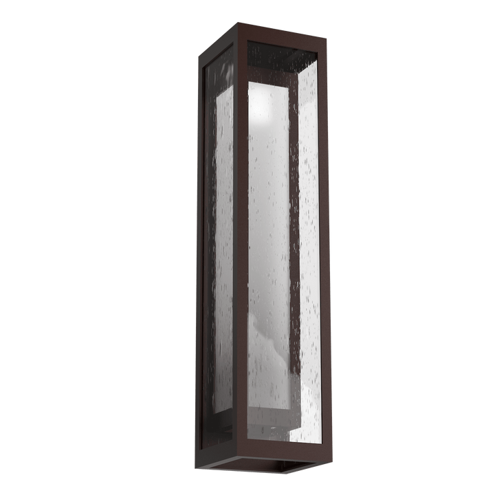 Hammerton Studio Double Box Outdoor Box Sconce Outdoor Wall Lights Hammerton Studio Statuary Bronze (Outdoor) Frosted Glass