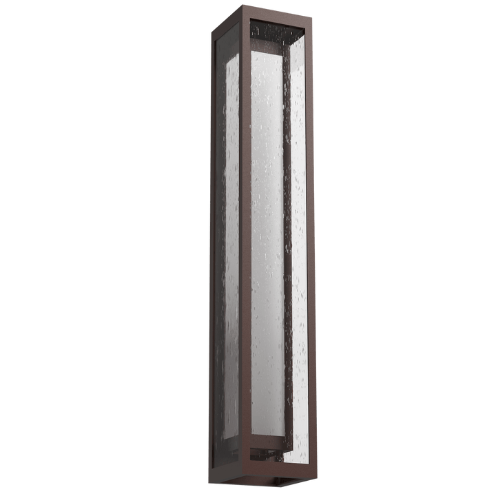 Hammerton Studio Double Box Outdoor Box Sconce Outdoor Wall Lights Hammerton Studio Statuary Bronze (Outdoor) Frosted Glass