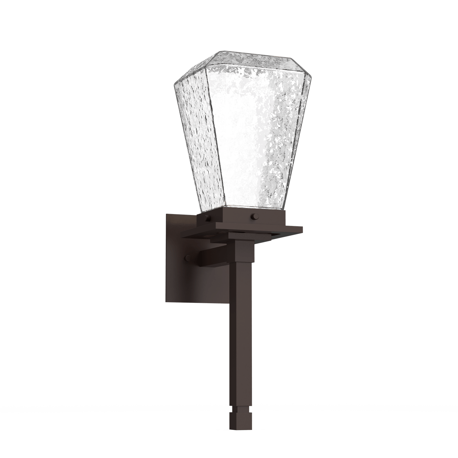 Hammerton Studio Beacon Outdoor Torch Sconce Outdoor l Wall Hammerton Studio Statuary Bronze (Outdoor) Clear Blown Glass Integrated LED