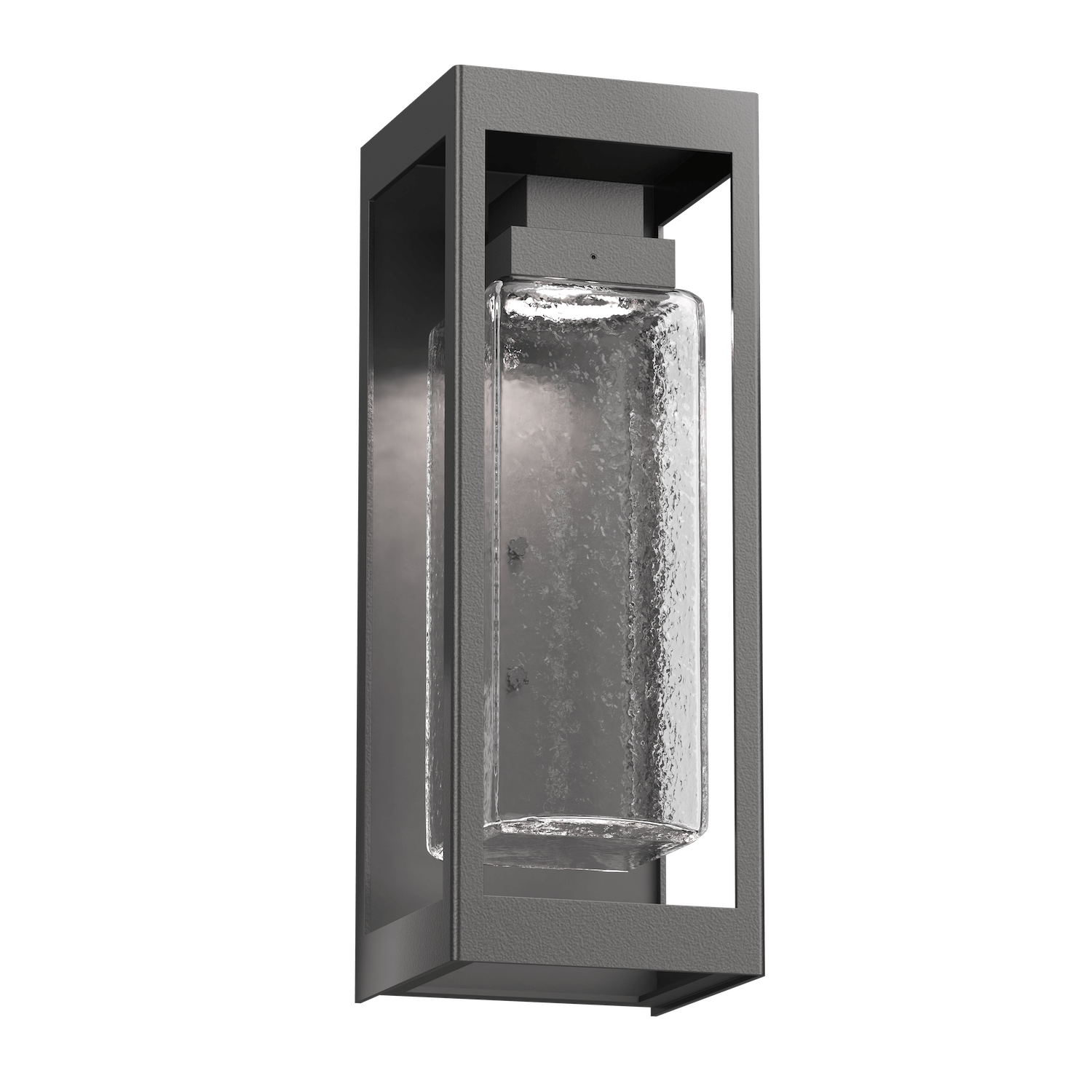 Hammerton Studio Maison Outdoor Sconce Outdoor l Wall Hammerton Studio 18 Argento Grey (Outdoor) Clear Glass with Hammered Texture