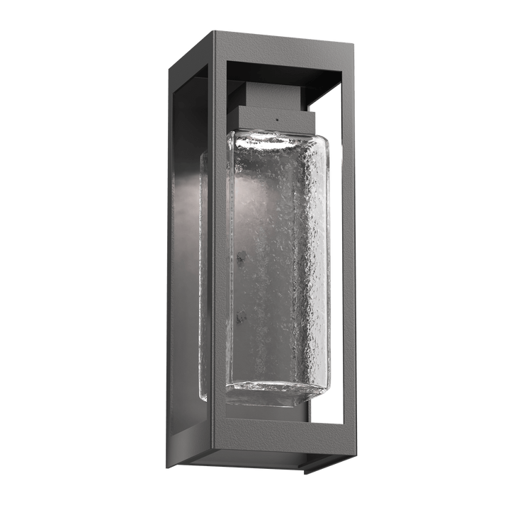 Hammerton Studio Maison Outdoor Sconce Outdoor Wall Lights Hammerton Studio 18 Argento Grey (Outdoor) Clear Glass with Hammered Texture