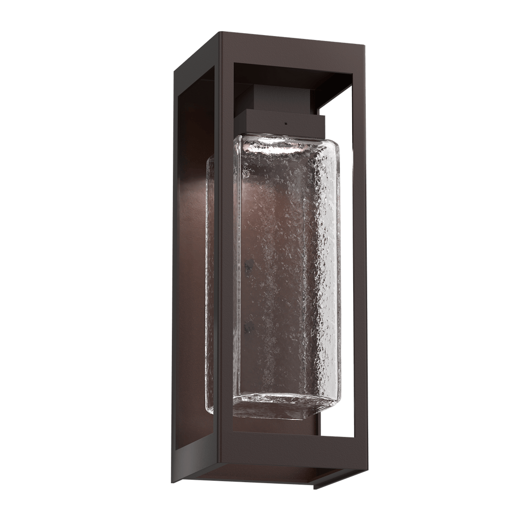 Hammerton Studio Maison Outdoor Sconce Outdoor Wall Lights Hammerton Studio 18 Statuary Bronze (Outdoor) Clear Glass with Hammered Texture