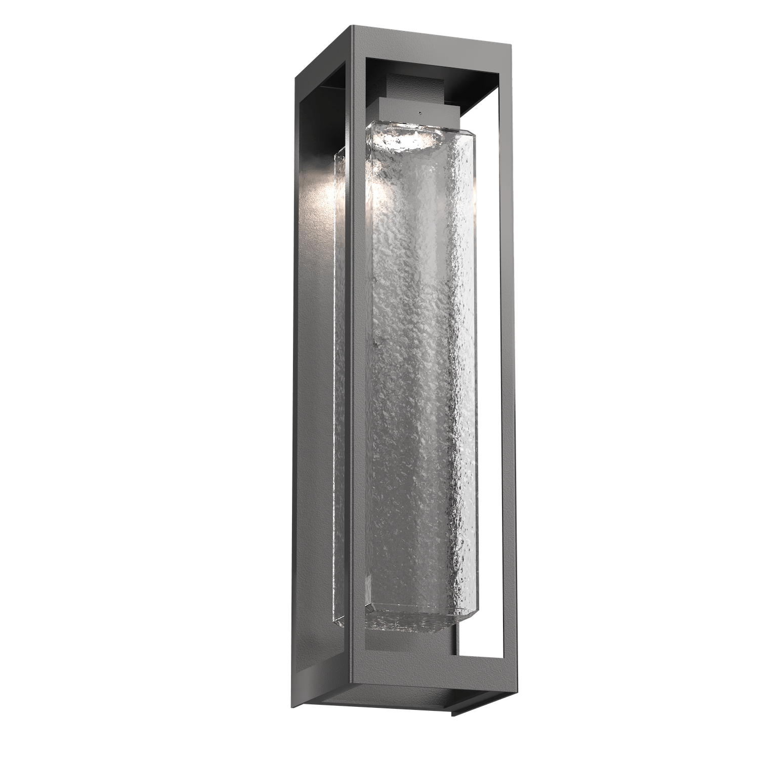 Hammerton Studio Maison Outdoor Sconce Outdoor l Wall Hammerton Studio 27 Argento Grey (Outdoor) Clear Glass with Hammered Texture