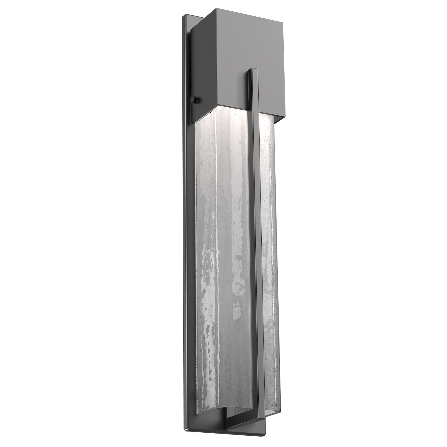 Hammerton Studio Square Outdoor Cover LED Sconce Outdoor l Wall Hammerton Studio 23 Argento Grey (Outdoor) Frosted Granite