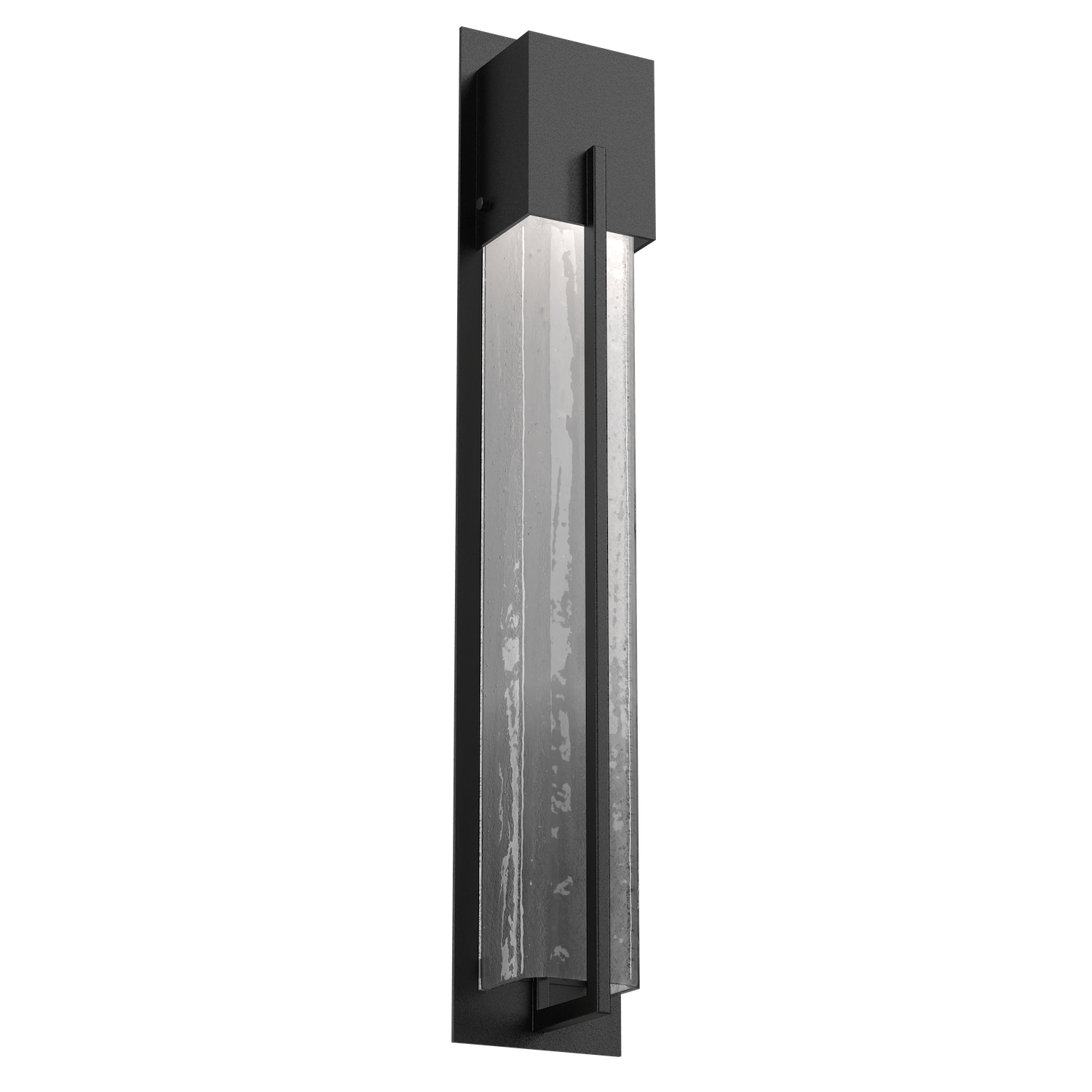 Hammerton Studio Square Outdoor Cover LED Sconce Outdoor l Wall Hammerton Studio 29 Textured Black (Outdoor) Frosted Granite