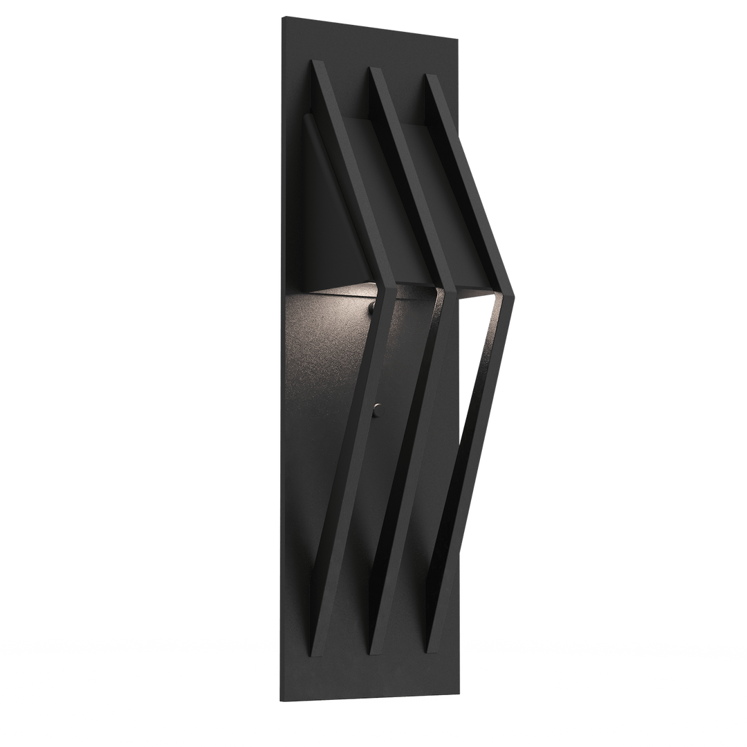 Hammerton Studio Bridge Outdoor Sconce Outdoor Wall Lights Hammerton Studio Textured Black (Outdoor) No Lens, Exposed Lamping