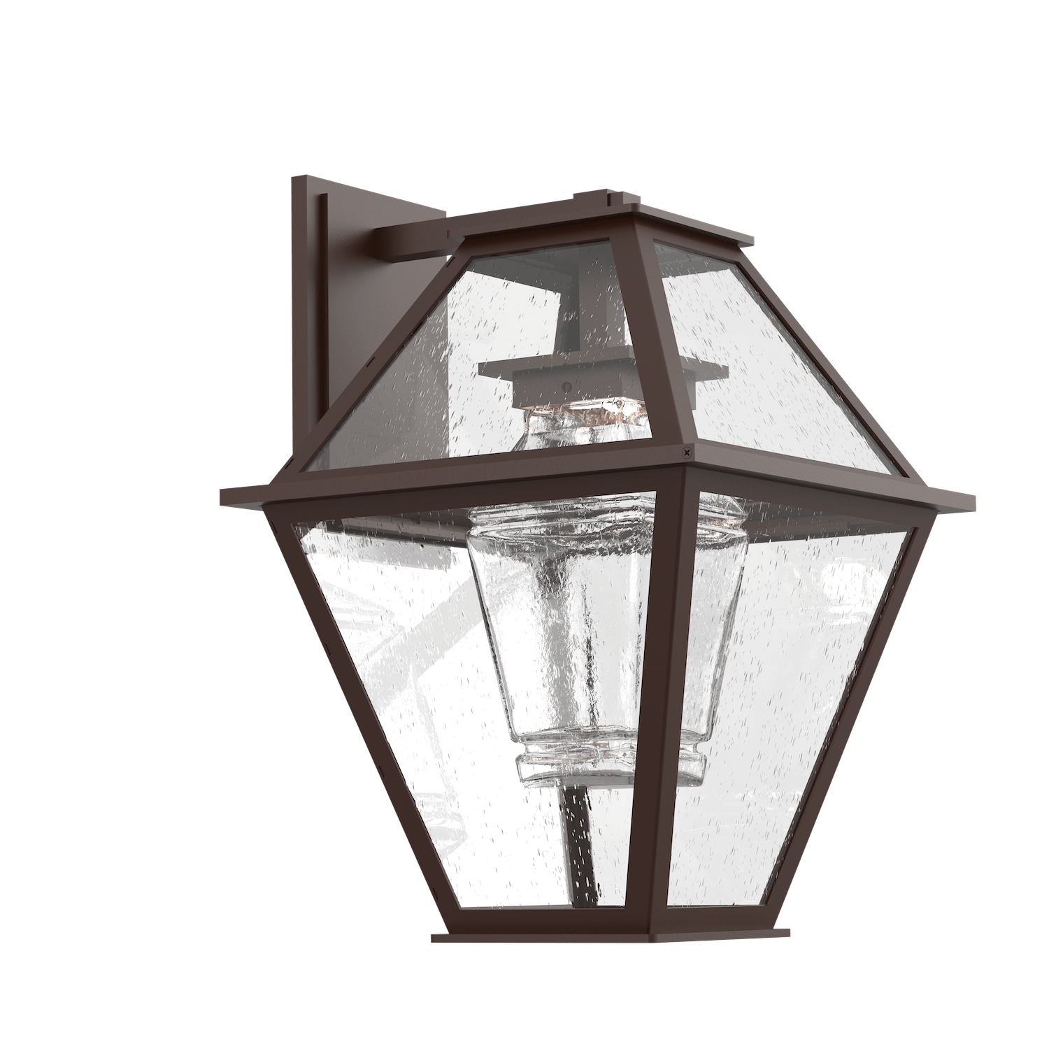 Hammerton Studio Terrace Nested Lantern Outdoor l Wall Hammerton Studio Statuary Bronze (Outdoor) Chilled Blown Glass - Clear Integrated LED