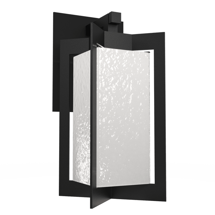 Hammerton Studio Quad Lantern Outdoor Wall Lights Hammerton Studio Textured Black (Outdoor) Opal Glass with Hammered Texture