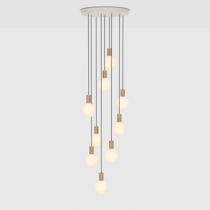 Tala Large Canopy Nine Pendant - Sphere G150 - Model CP-WHT-SET-NON-01-US