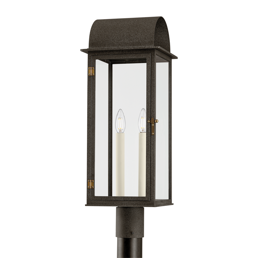 Troy Lighting BOHEN Exterior Post Outdoor Wall Lights Troy Lighting French Iron/Patina Brass 9.5x9.5x25 