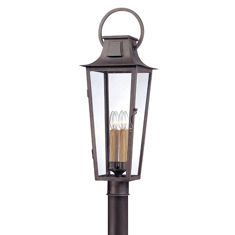 Troy Lighting Parisian Square Post Pier & Post Mount Lights Troy Lighting AGED PEWTER 10x10x30 