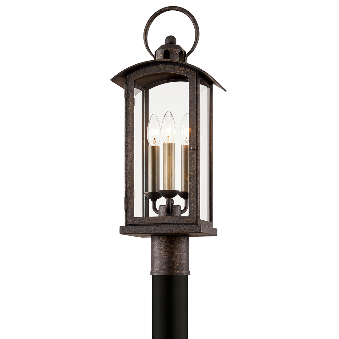 Troy Lighting CHAPLIN 3LT POST Outdoor Wall Lights Troy Lighting VIENNA BRONZE 8x8.5x24 