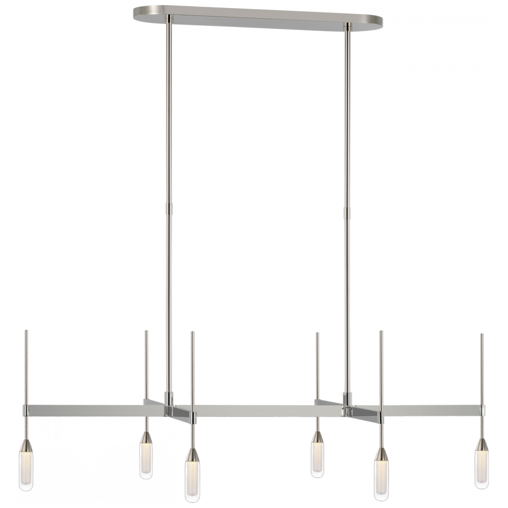 Visual Comfort & Co. Overture Medium Downlight Linear Chandelier Chandeliers Visual Comfort & Co.   