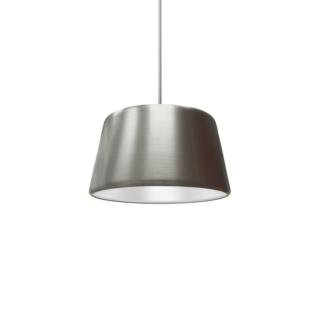 Blackjack Lighting Pillbox LED Pendant Pendants Blackjack Lighting 10" Satin Nickle / White 