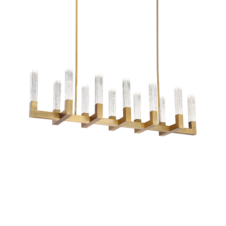 Modern Forms Cinema Linear Pendant Pendants Modern Forms Aged Brass 54x11.75x13 