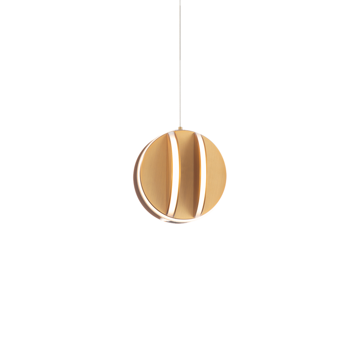 Modern Forms Carillion Mini Pendant Light Mini-Pendants Modern Forms Aged Brass 5.875x5.875x5.875 