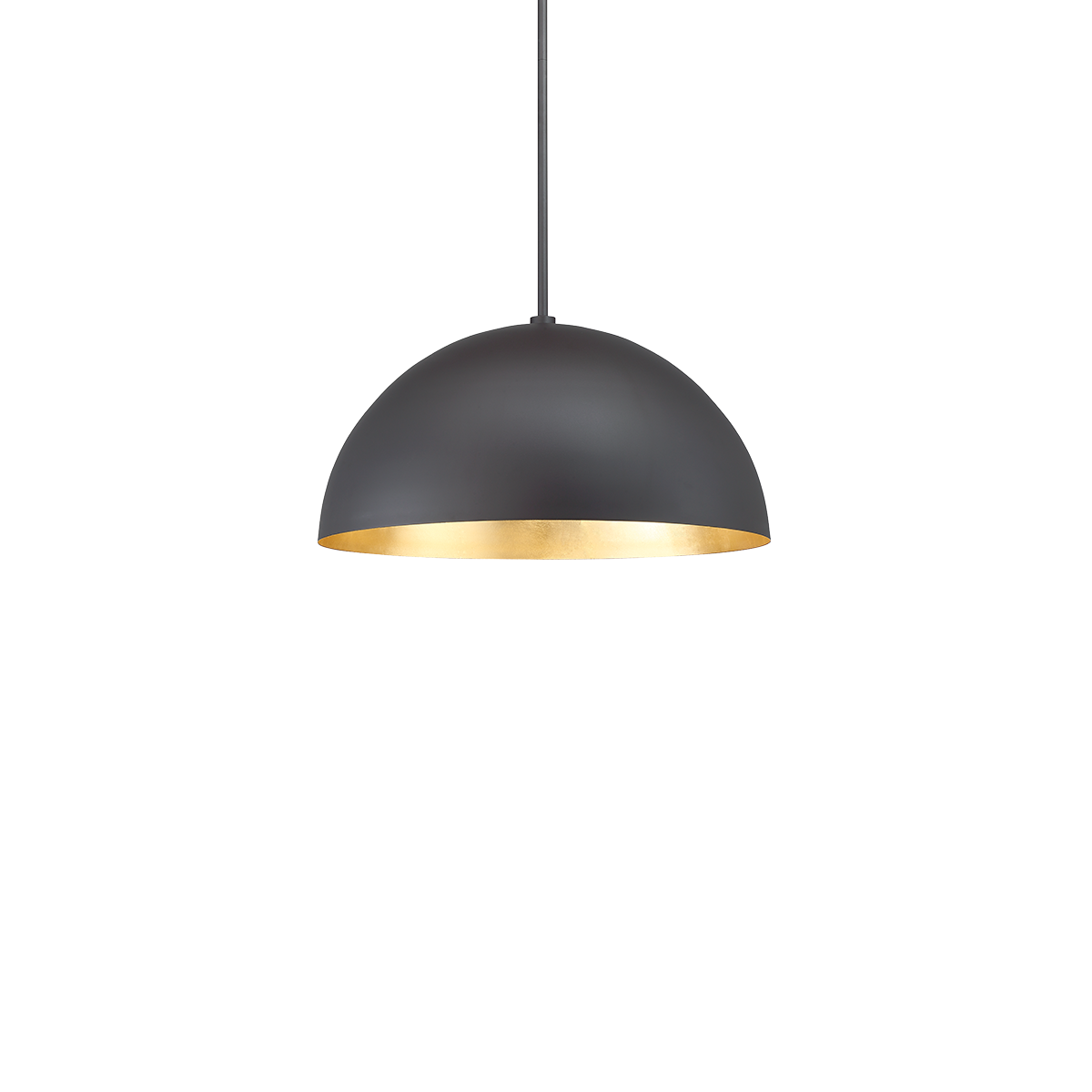 Modern Forms Yolo Dome Pendant Light Pendant Modern Forms Gold Leaf/Dark Bronze 19.63x19.63x10.25 