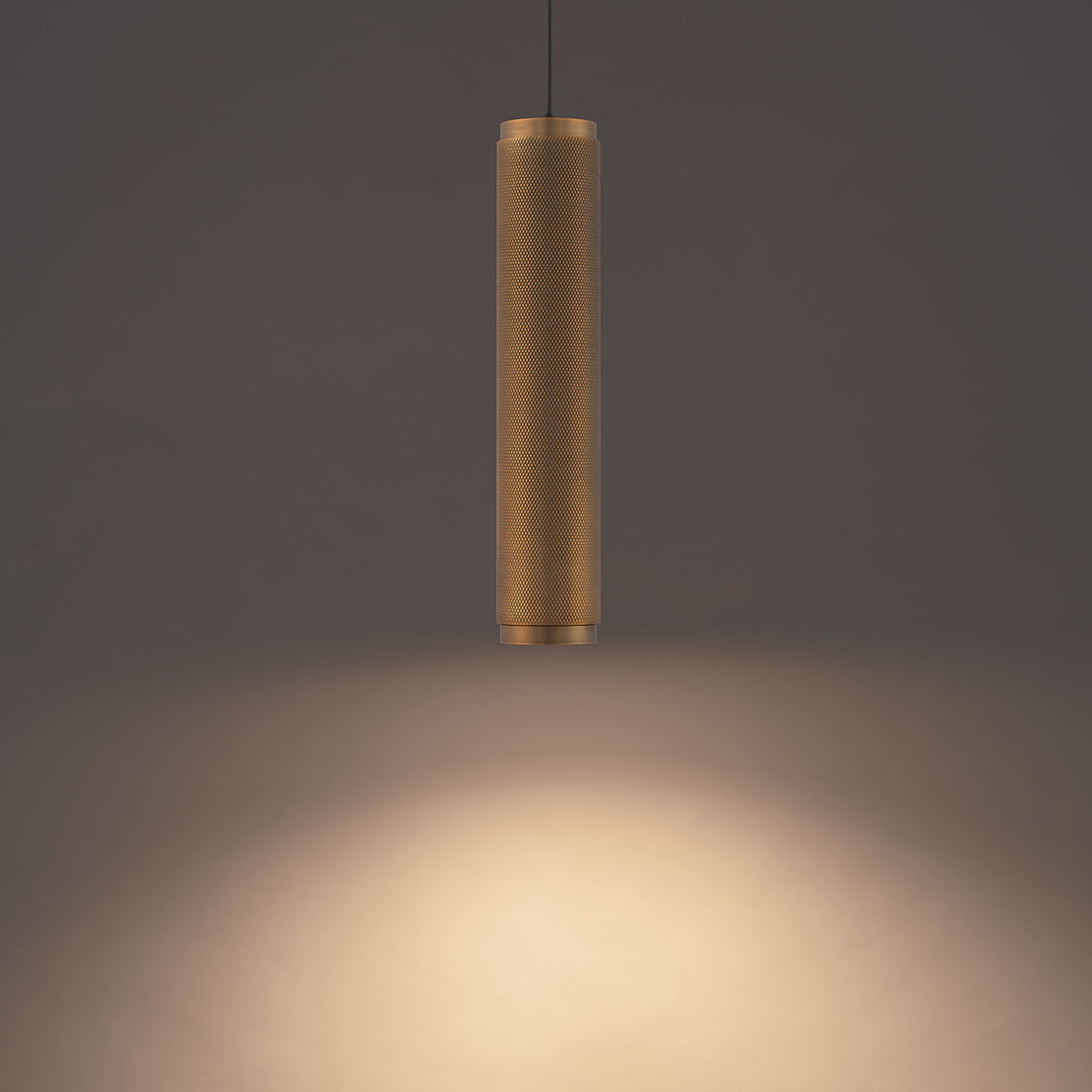 Modern Forms Burning Man Mini Pendant Light Mini-Pendants Modern Forms Aged Brass 2.75x2.75x13.5 