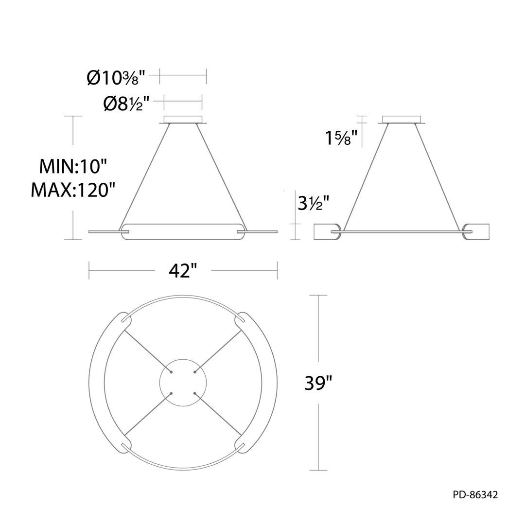 Modern Forms Ilios Pendant Chandelier Light PD-86332 | OS Pendants Lighting Gallery   