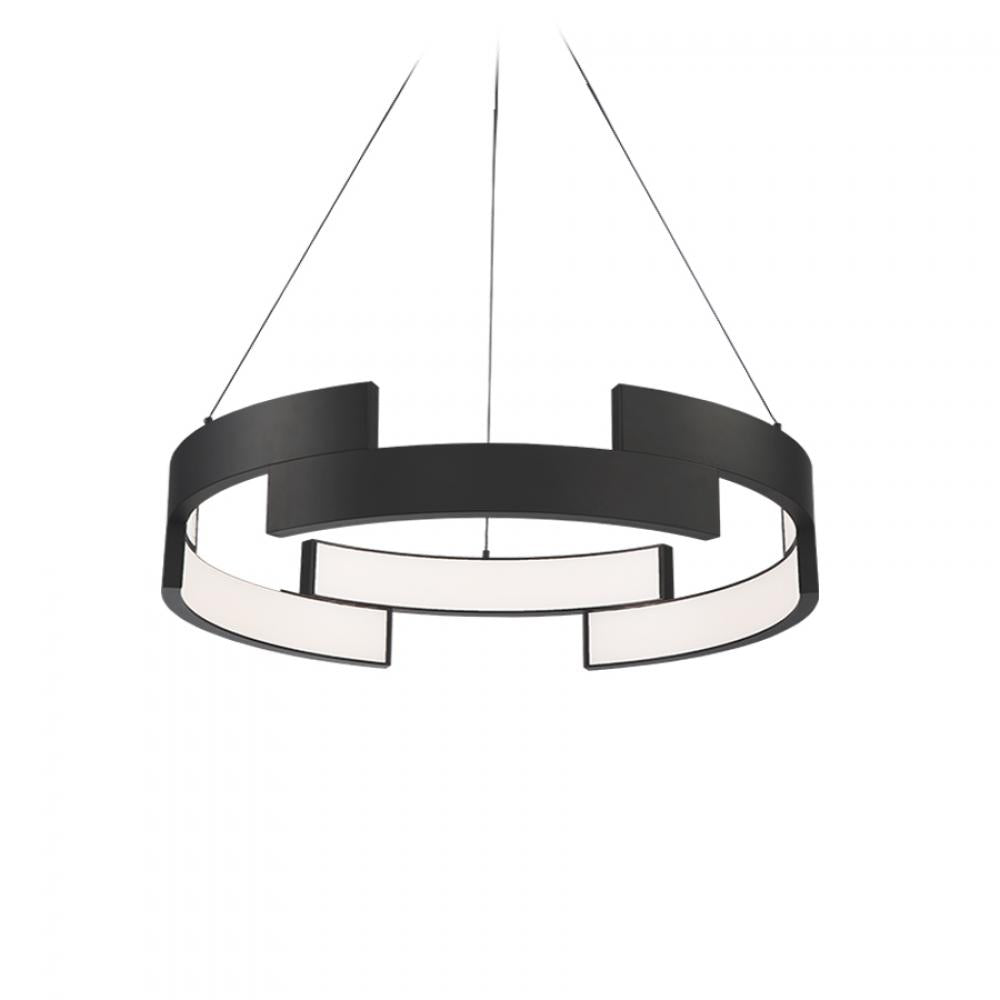 WAC Trap LED Pendant PD-95838 Pendants WAC Black  