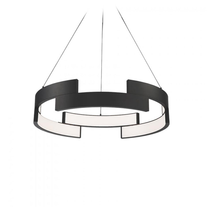 WAC Trap LED Pendant PD-95838 Pendants WAC Black  