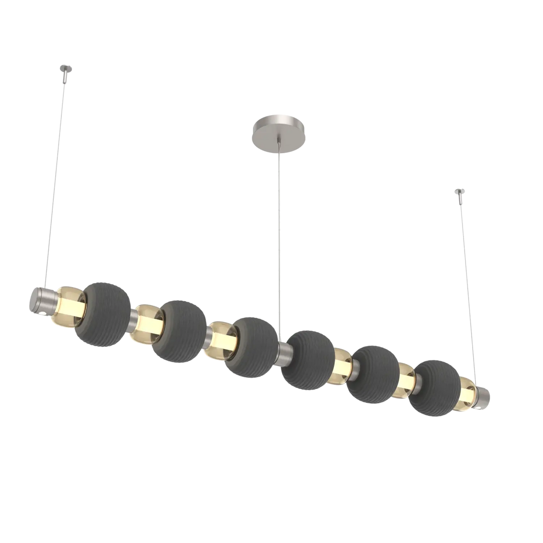 Hammerton Studio Torno Mandrel Linear Chandelier Beige Silver / Large / Bronze / Charcoal Ceramic