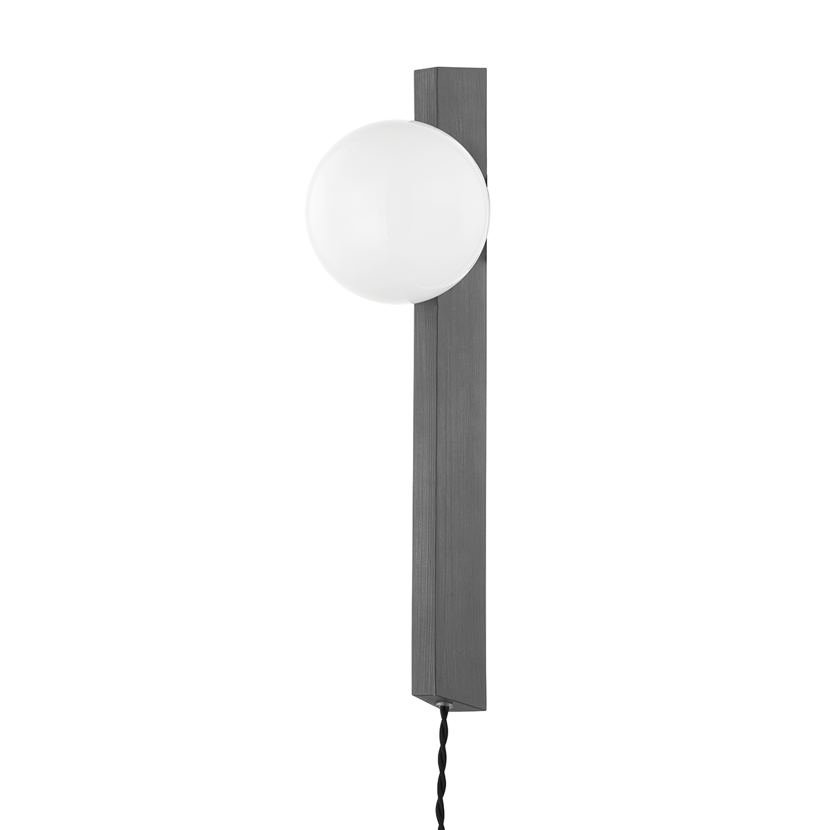 Troy Lighting BRISBANE Plug-in Sconce Plug-in Sconce Troy Lighting Graphite 5x5x18.5 