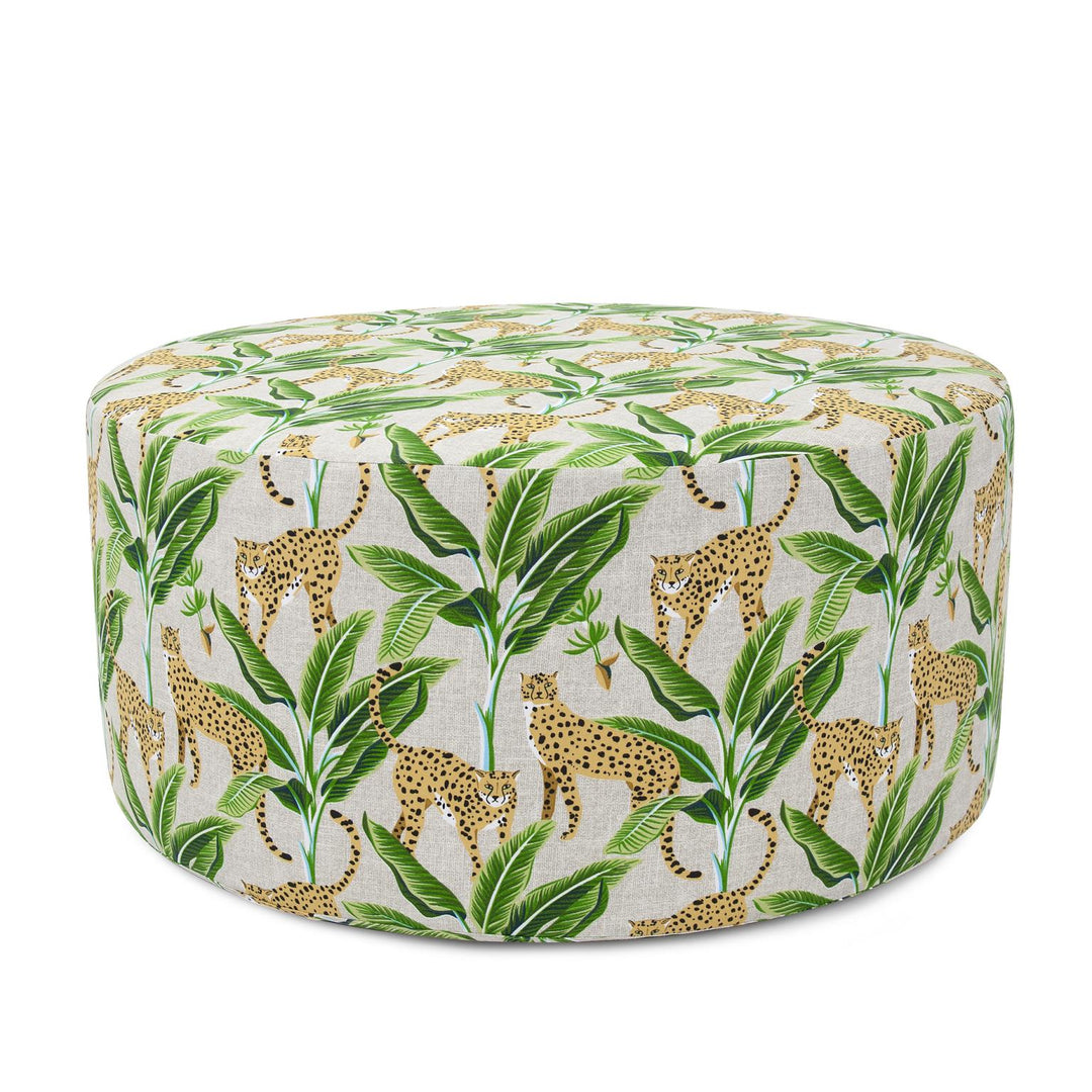 Howard Elliott Collection Outdoor Universal Ottoman Cover, Safari Natural