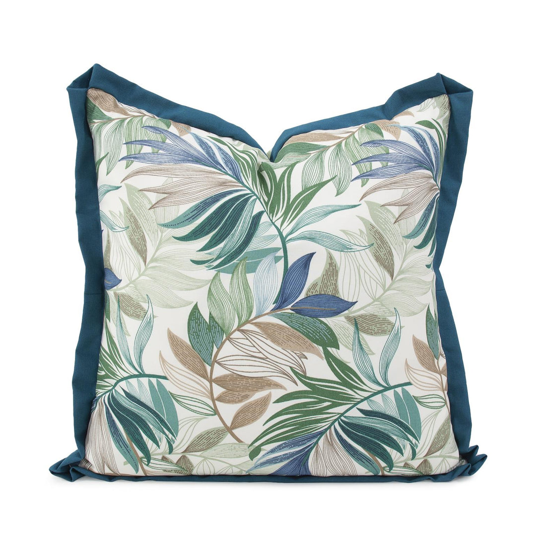 Howard Elliott Collection 24 x 24 Outdoor Pillow Fern Indigo - Poly Insert